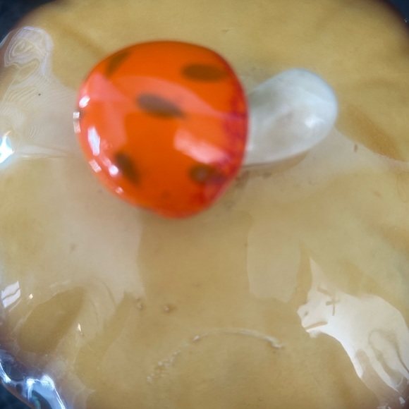 Vtg Merry Mushroom Ceramic Canister 9” with Lid 1970’s - Picture 8 of 12